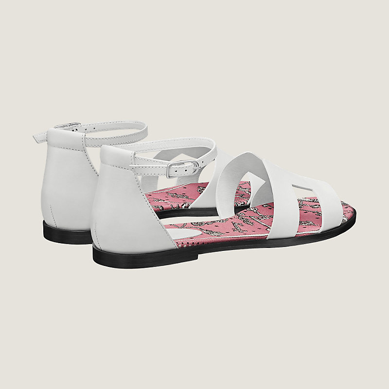 人気☆【HERMES】サンダル Santorini Blanc ホワイト レディース Santorini sandal | Hermès USA